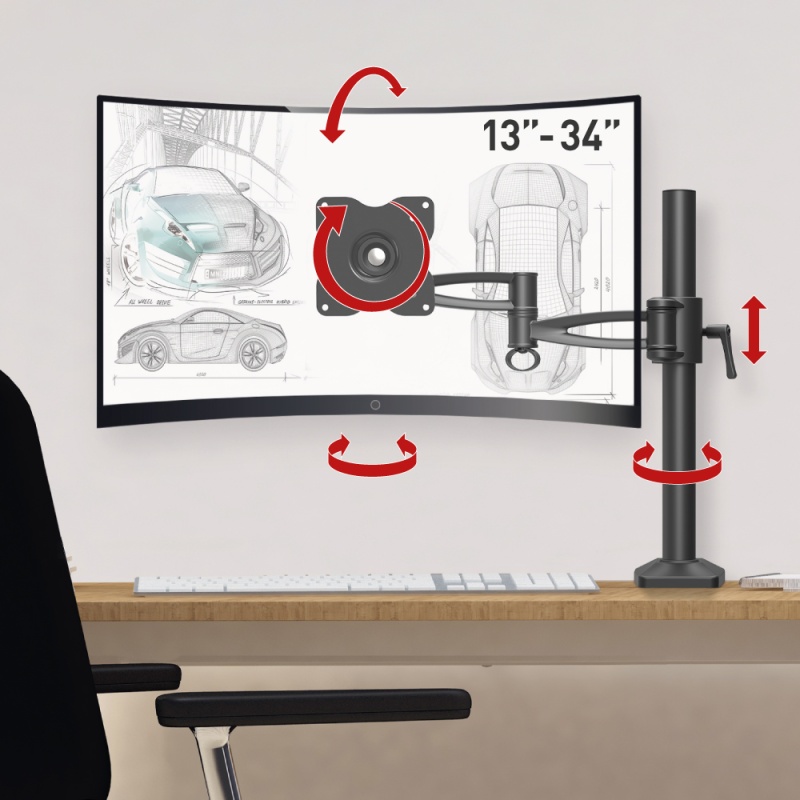 Monitori lauakinnitus BARKAN E621 (13