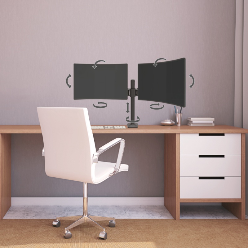 Lauakinnitus kahele monitorile BARKAN E642 (13
