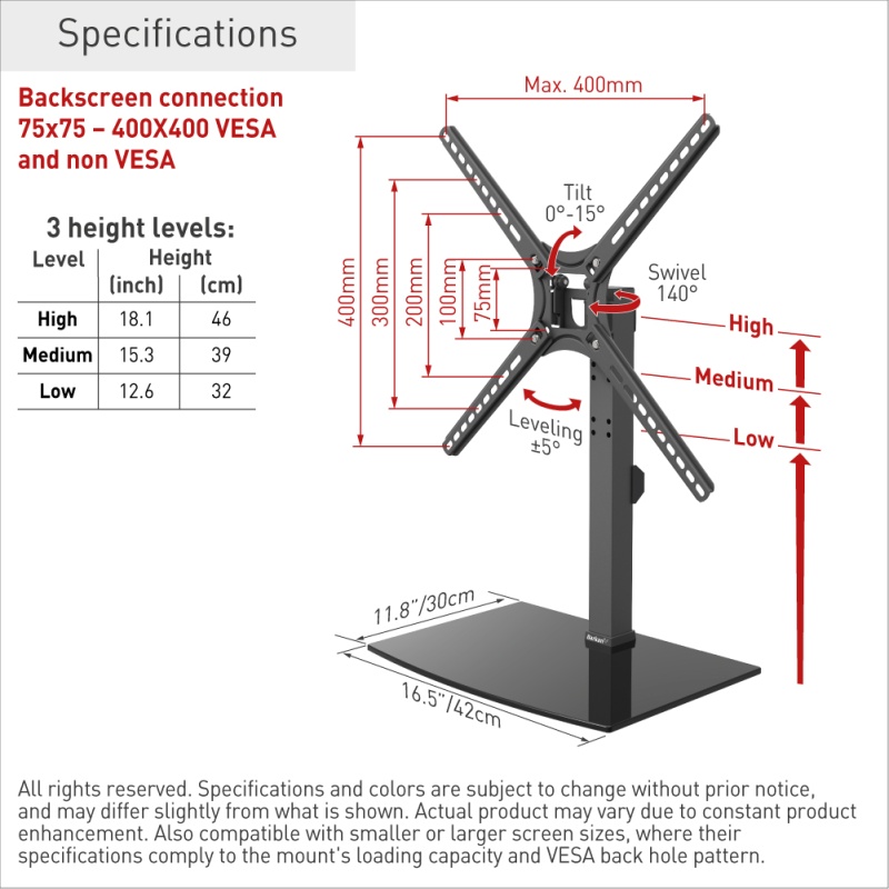 Teleri jalg BARKAN S320, 13-65