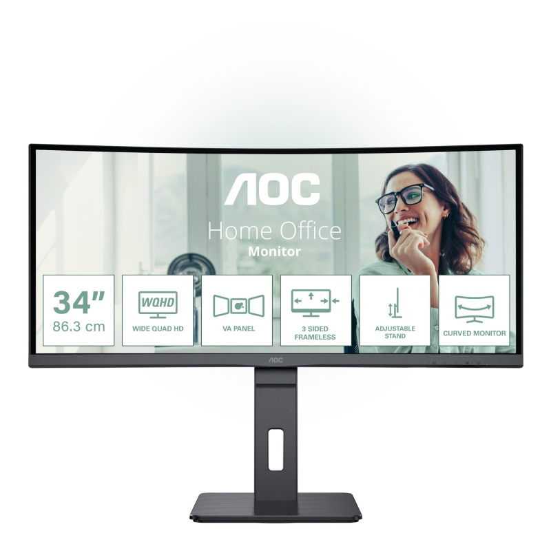34" Ultra Wide Quad HD LCD monitor AOC CU34P3CV