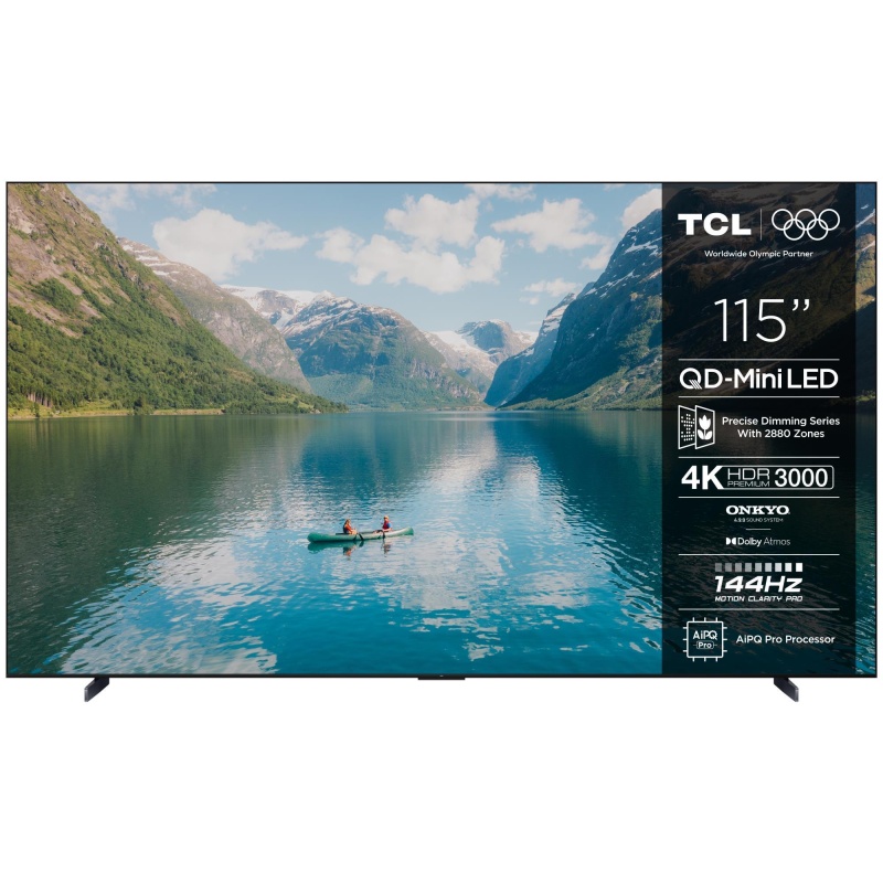 115 "4K QD-Mini LED Smart Google TV teler TCL 115C7K
