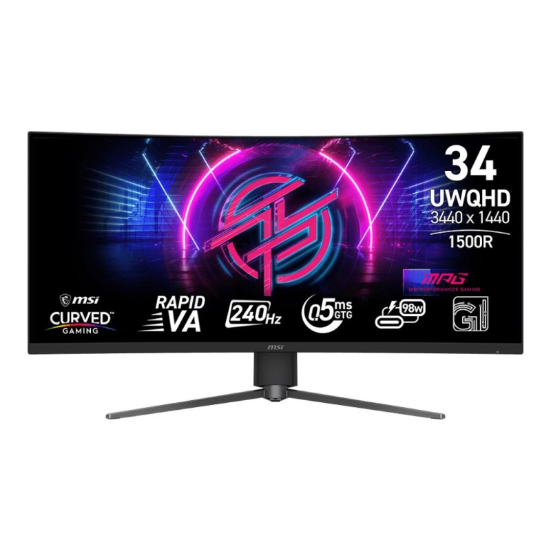 34" Ultra Wide Quad HD LCD monitor MSI MPG 346CQRF X24