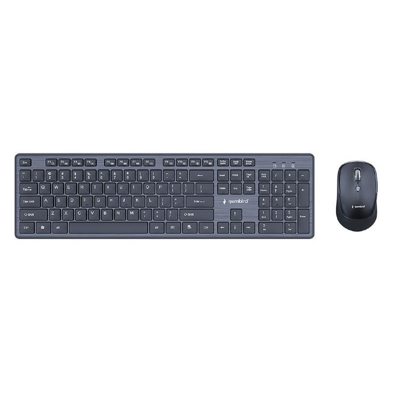 Klaviatuur + hiir GEMBIRD WRL /ENG DESKTOP BK KBS-WCH-04