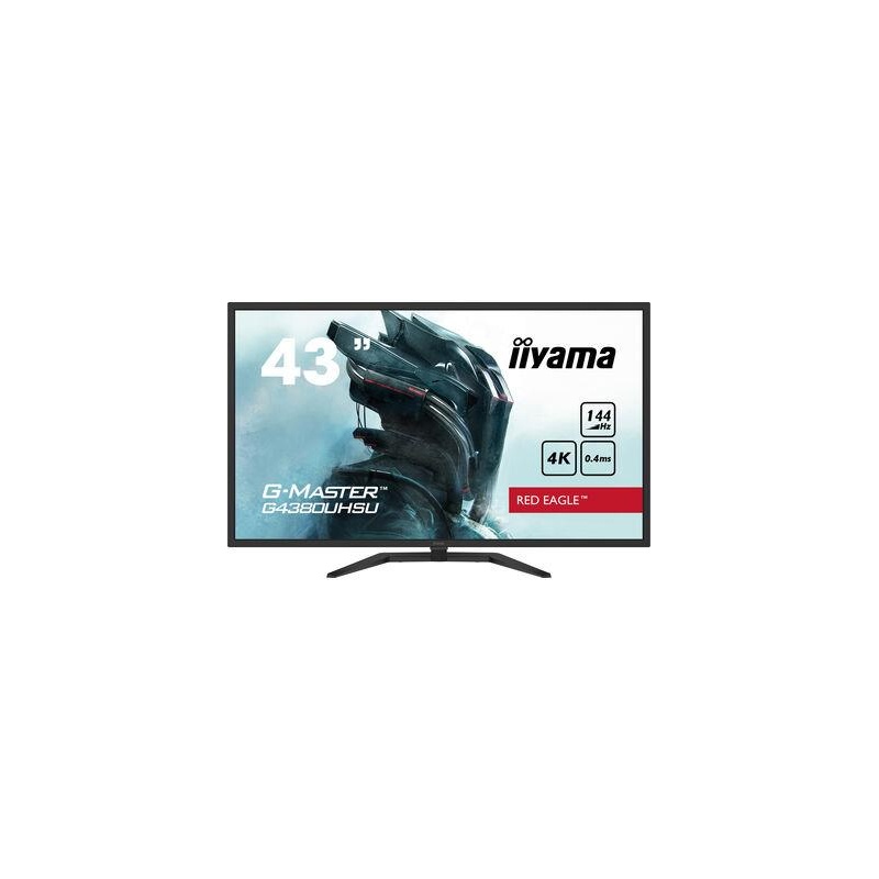 LCD Monitor IIYAMA 43" Gaming, 4K, Panel VA, 3840x2160, 16:9, 144Hz, 0,4 ms, G4380UHSU-B1