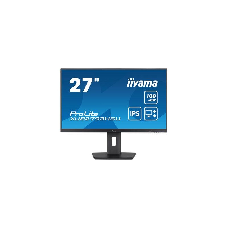 LCD Monitor IIYAMA 27"/68 cm, Business, Panel IPS, 1920x1080, 16:9, 100Hz, 1 ms, XUB2793HSU-B6