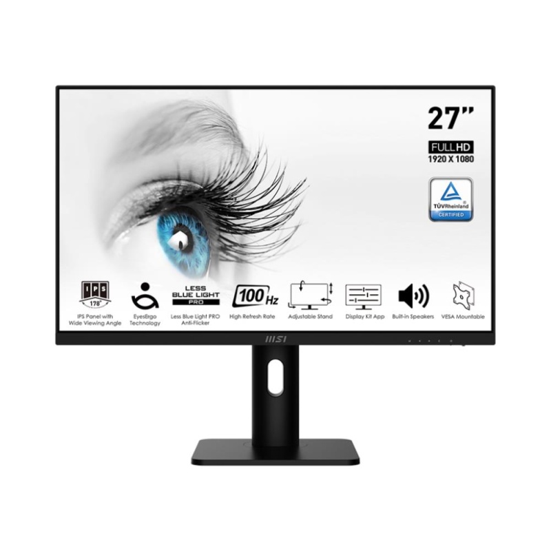 LCD Monitor MSI PRO MP273AP, 27"/68 cm, Panel IPS, 1920x1080, 16:9, 100Hz, 4 ms