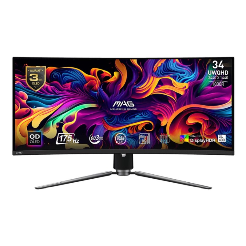 34"QD-OLED Monitor MSI MAG341CQPQD-OLED