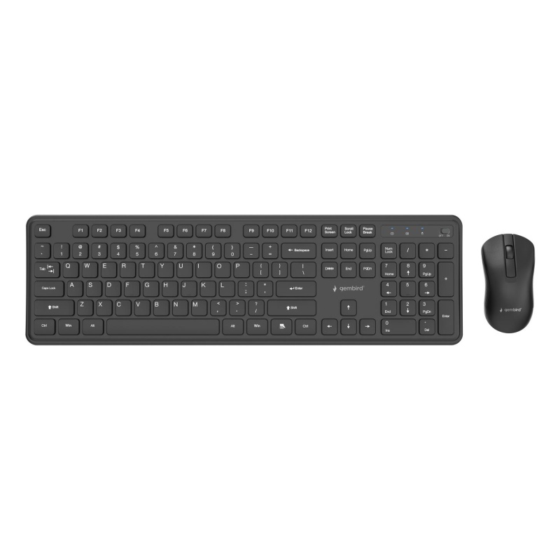 Keyboard + Mouse GEMBIRD WRL KBS-WPS-01 Black, EN