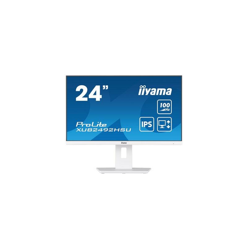 LCD Monitor IIYAMA 23.8"/60 cm, Business, Panel IPS, 1920x1080, 16:9, 100Hz, 0.4 ms, white, XUB2492HSU-W6
