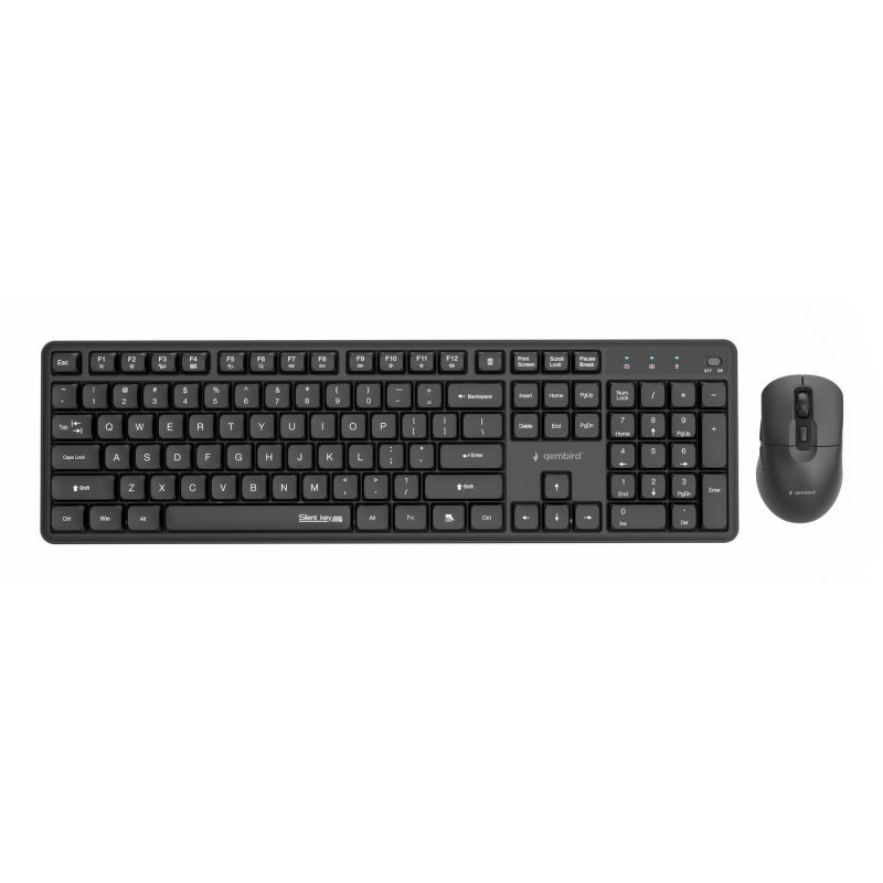 Keyboard + Mouse GEMBIRD KBS-WMS-01 Black, EN