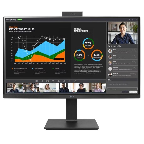 27" QHD LCD monitor kaameraga LG 27BQ75QC-B