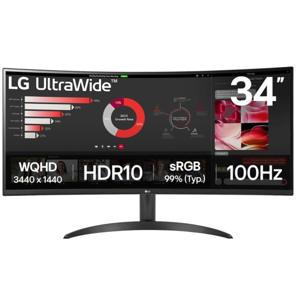 34" LCD monitor LG 34WR50QK-B