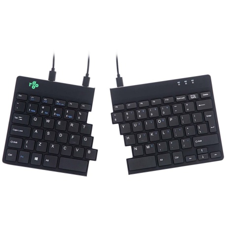 Klaviatuur R-GO TOOLS SPLIT BREAK V2 /ENG BLACK RGOSP-USWIBL