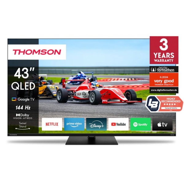 43" 4K QLED Smart Google TV THOMSON 43QG7C14