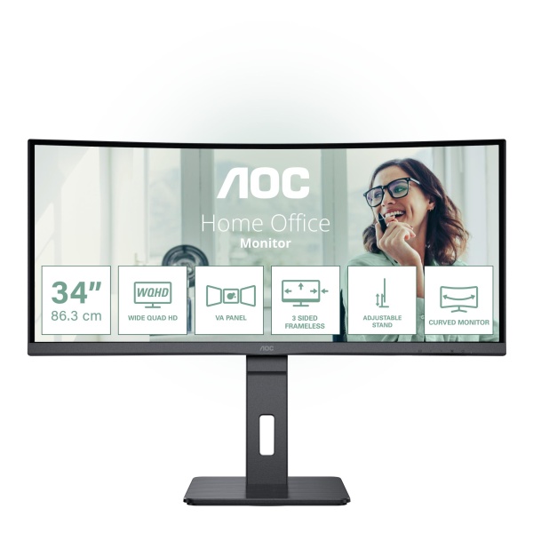 34" Ultra Wide Quad HD LCD monitor AOC CU34P3CV