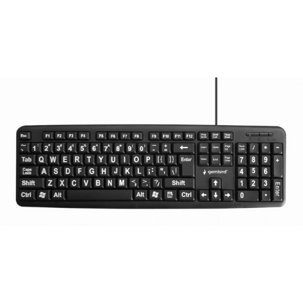 Klaviatuur GEMBIRD KB-US-103 must, EN