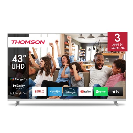 43" 4K QLED Smart Google TV teler THOMSON 43UG4S14W