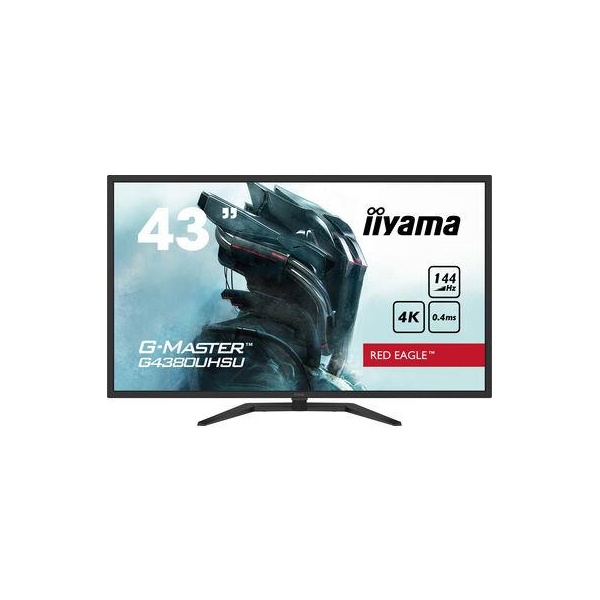 LCD Monitor IIYAMA 43" Gaming, 4K, Panel VA, 3840x2160, 16:9, 144Hz, 0,4 ms, G4380UHSU-B1