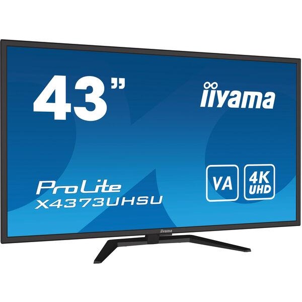 LCD Monitor IIYAMA 43"/108 cm, 4K, Panel VA, 3840x2160, 16:9, 60Hz, 3 ms, X4373UHSU-B1