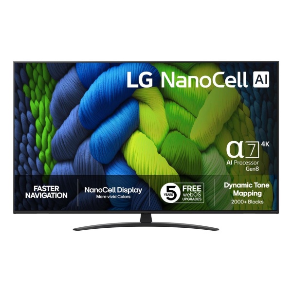 65" 4K Smart TV teler LG 65NANO82A6B