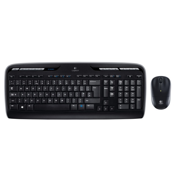 Klaviatuur + hiir LOGITECH MK330 must, EN