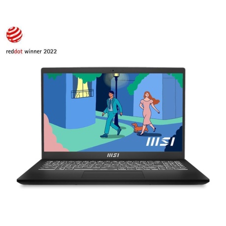 Sülearvuti MSI MODERN 15 B7M, Ryzen 7-7730U, 15,6", RAM 16GB, SSD 1TB, EN, MicroSD, W11 Pro, Black
