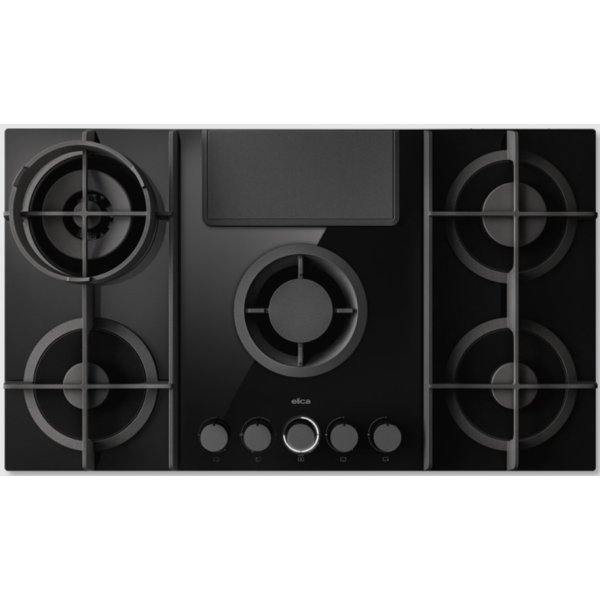 Built-In Gas Hob With Extractor ELICA NIKOLATESLA FLAME EVO BL/A/88
