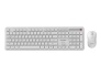 Keyboard + Mouse GEMBIRD WRL WH KBS-WPS-01-W White, EN